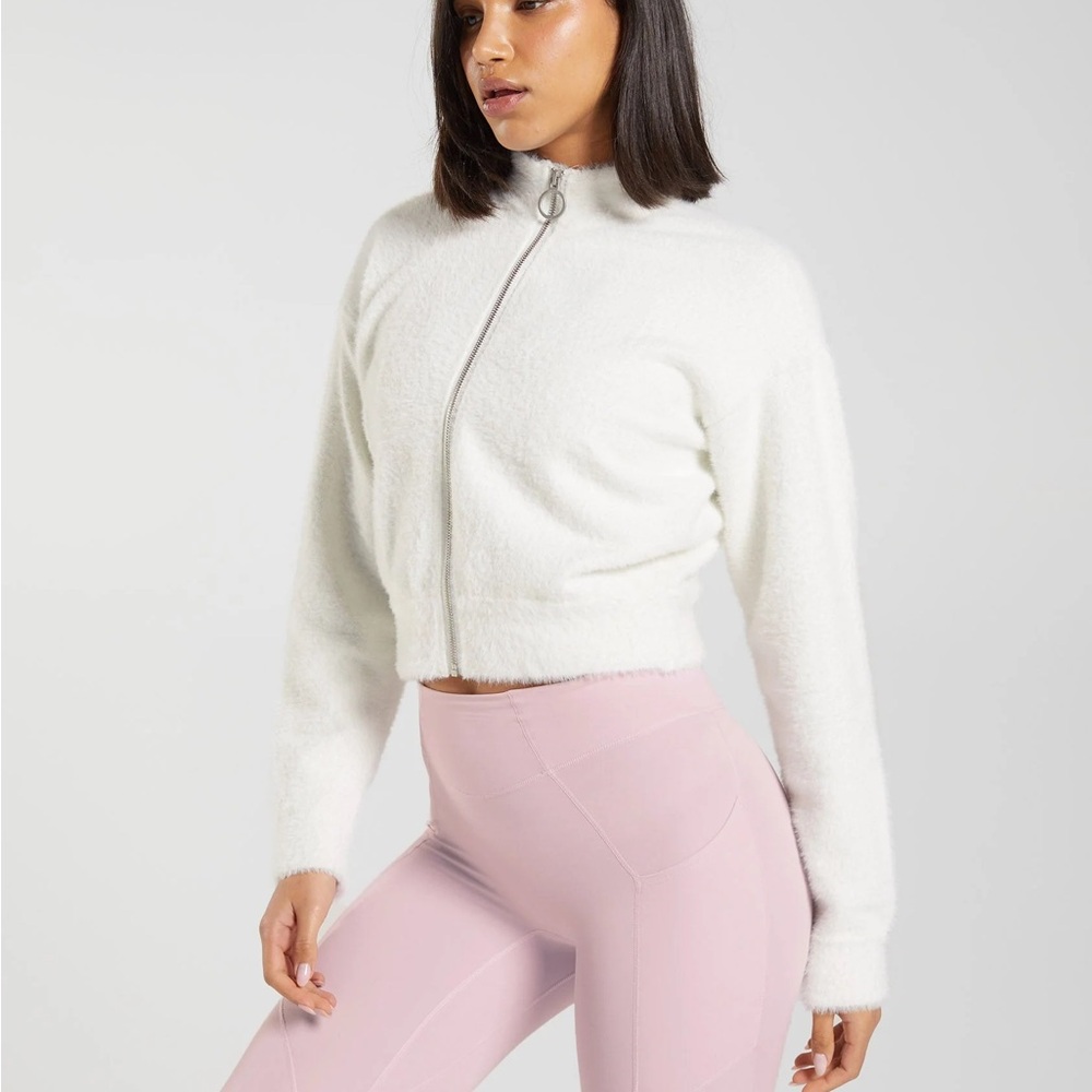 Gymshark x Whitney Simmons Eyelash Jacket - White